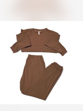 Joyspun Sweatshirt & Jogger Set - Brown